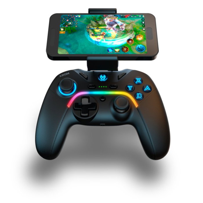 Krom Kayros Gamepad Inalámbrico RGB Bluetooth para PC, Switch, Android y iOS